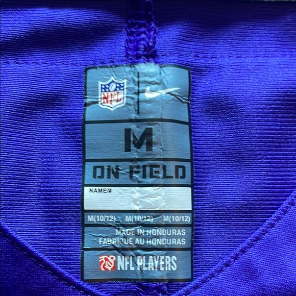 NFL Minnesota Vikings Purple and Yellow Jefferson Jersey - Picture 7 of 8